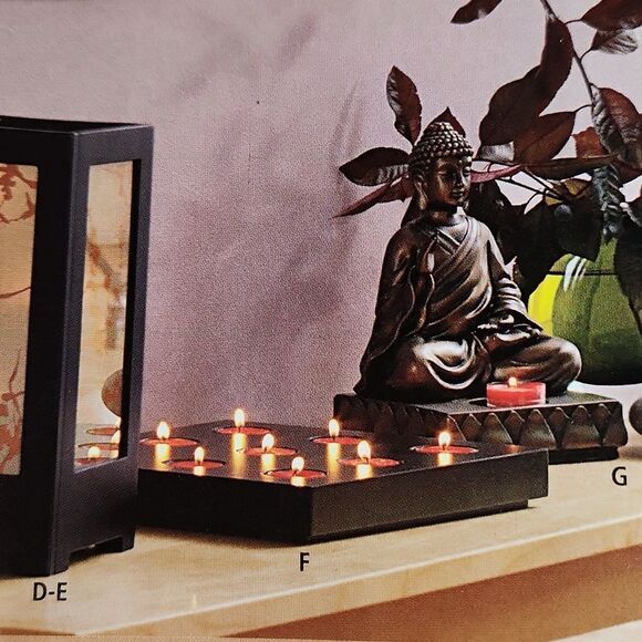 🩵PartyLite City Lights Reversible Multi-Tealight Centerpiece - Picture 1 of 12